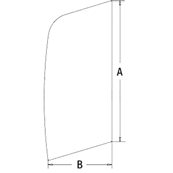 Aftermarket Upper Front Slider Door Glass CAH40-0152 - main